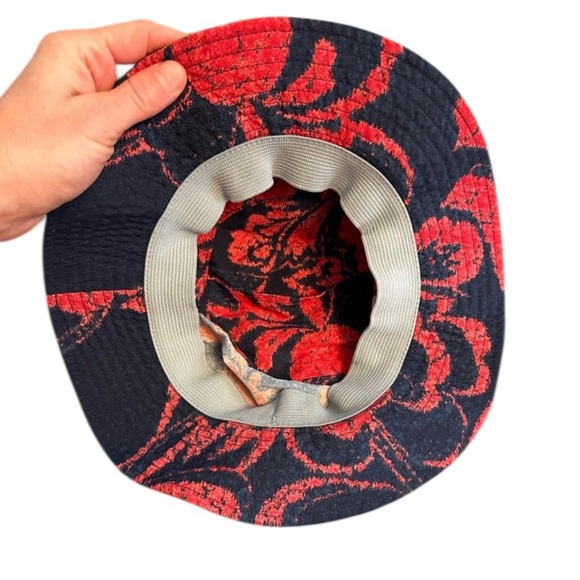 Patagonia Vintage Blue Red Bucket Hat Unisex One Size - Picture 4 of 5